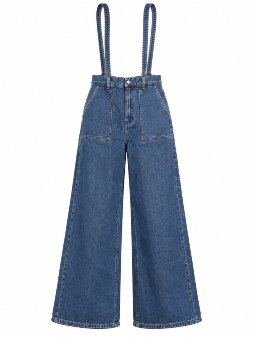 Women's GU Blue Denim Overall Jeans Size M
334